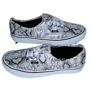 Vans Unisex Snake Print Low Top Lace-Up Sneakers Size 6.5M 8W MSRP 119.00 Clean!